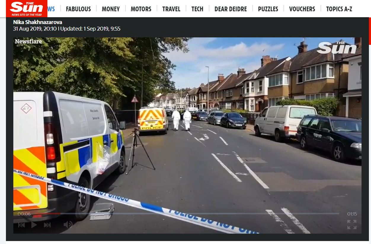 Double Stabbing Forensics Police scene Video - Sun News